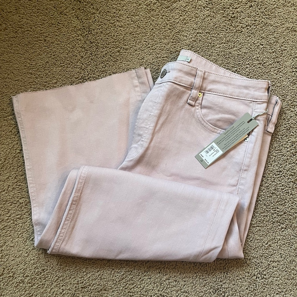 Brand New! Hudson Rosie High Rise Wide Leg Coated Violet - Picture 2 of 3